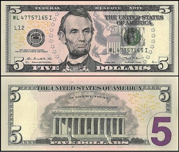 Buy $5 USD Bills Online | Ordering Counterfeit Money Online - Realistic Prop Money