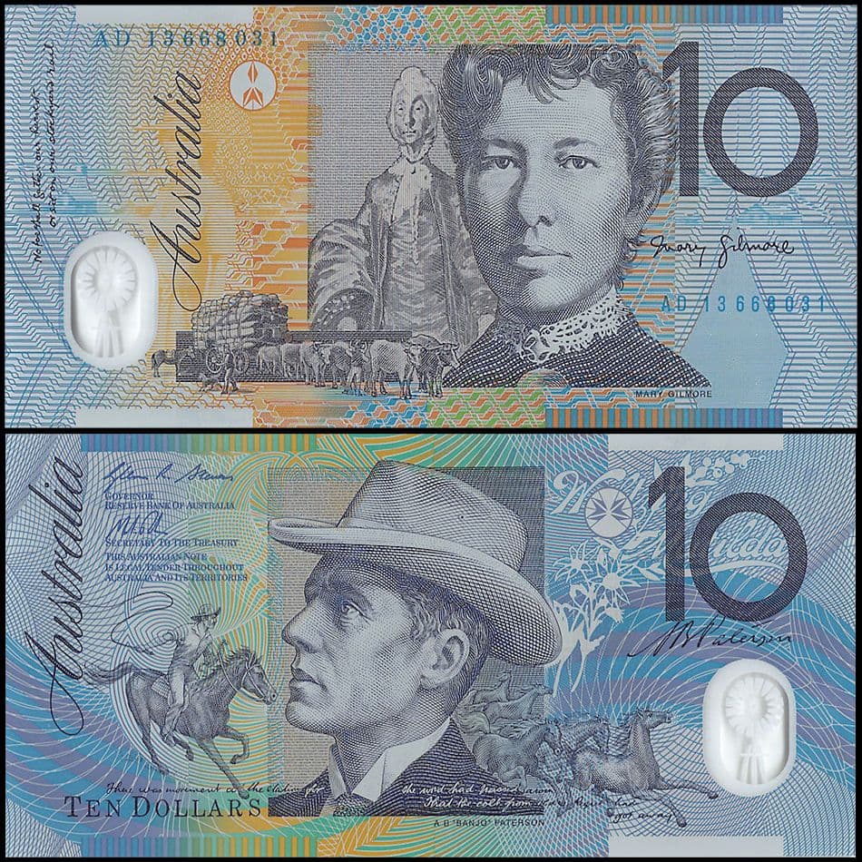 Buy Counterfeit AUD $10 Dollar Banknotes - High Quality Replica - Realistic Prop Money
